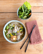 Load image into Gallery viewer, SERVIET in natural cotton - indigo