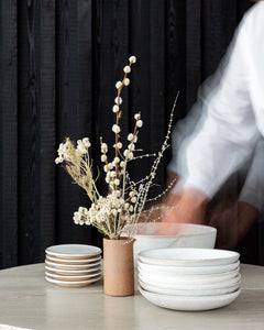 RIE - Assiette creuse - 19 - Blanc