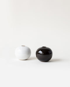 UME ROUND VASE - Blanc