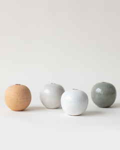 UME ROUND VASE - Blanc